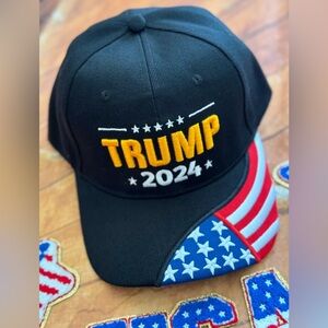 Trump 2024 Tucker Black Hat Cap NEW